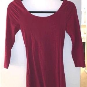 Maroon Mini Dress
